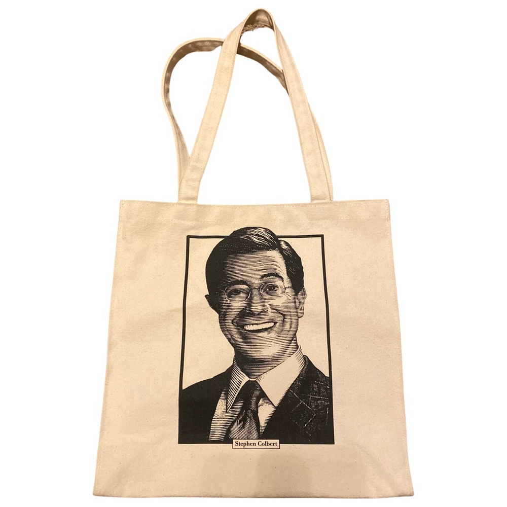 Barnes and Noble A Fine Line Stephen Colbert Canvas Tote Bag